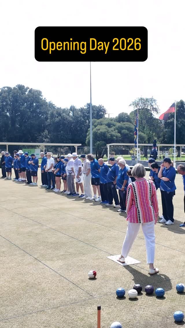 Season 2026/27 was officially opened on Sunday with the ceremonial first bowl being rolled out by Lord Mayor, Dr Jane Lomax-Smith. Let the games begin!